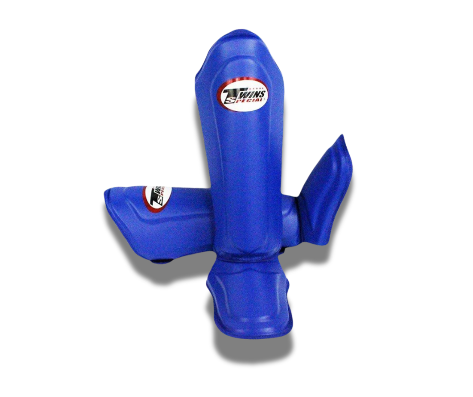 Twins Special Shin Guards SGL10 in Blue, front view