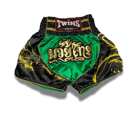 Twins Muay Thai Shorts - Green O.Gs