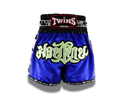 Twins Muay Thai Shorts -  TBS SKULLBlue