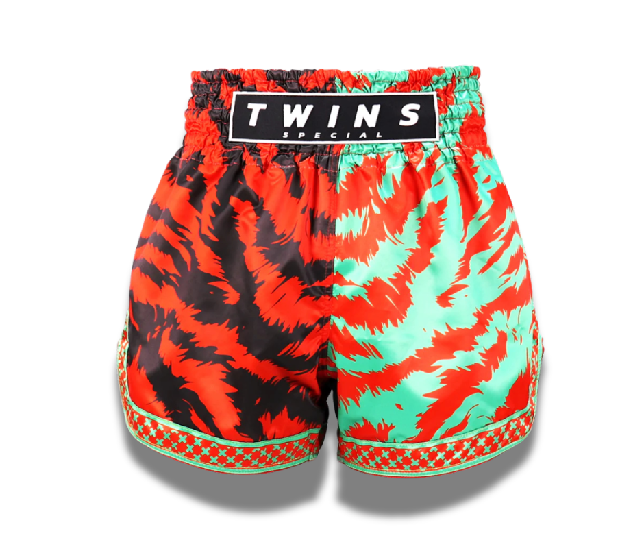 Twins Muay Thai Shorts -TBS-Jungle Black Green