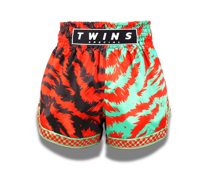 Twins Muay Thai Shorts -TBS-Jungle Black Green