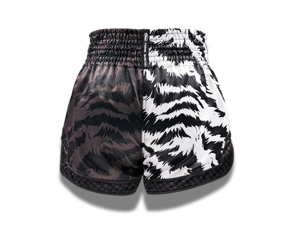 Twins Muay Thai Shorts -TBS-Jungle Black White