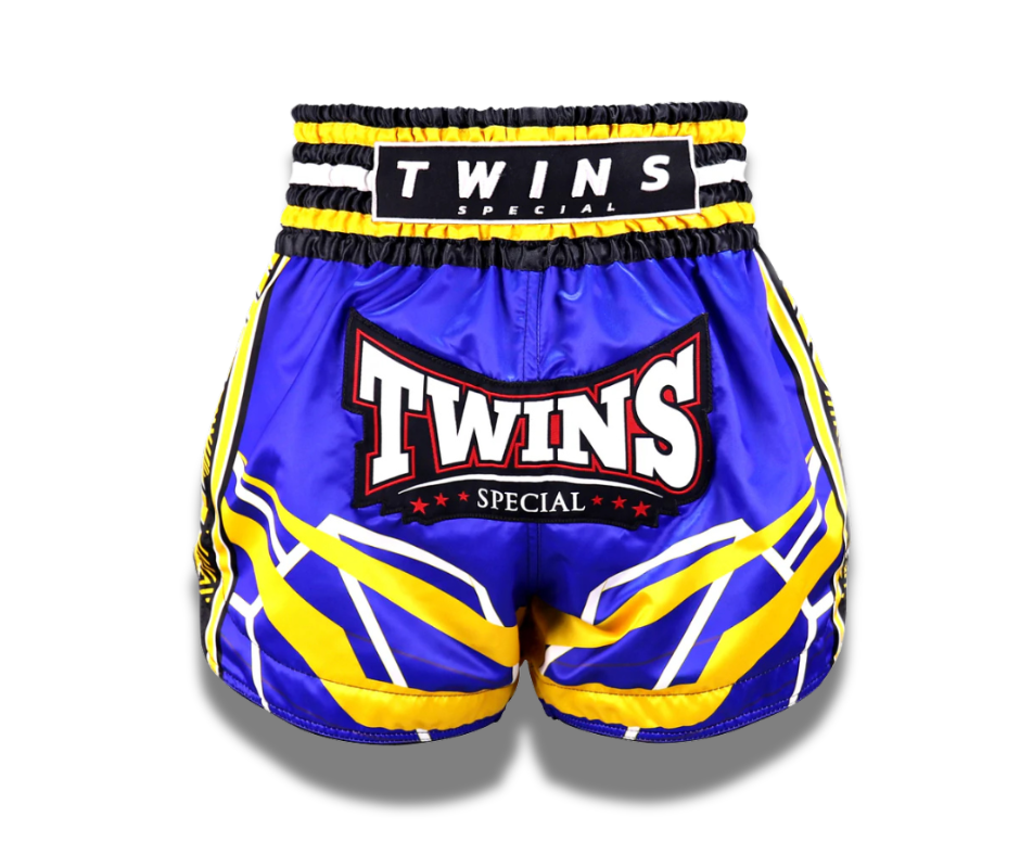 Twins Muay Thai Shorts -TBS-Racing Blue Yellow