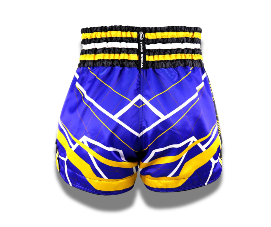 Twins Muay Thai Shorts -TBS-Racing Blue Yellow