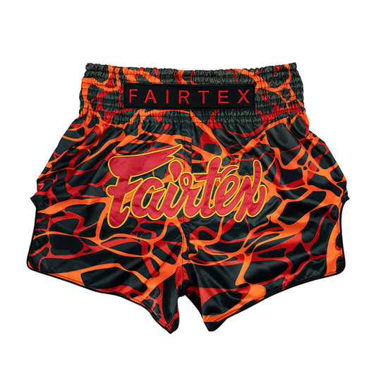 Fairtex Muay Thai Shorts - Magma Red - KICKPUNCHELBOW