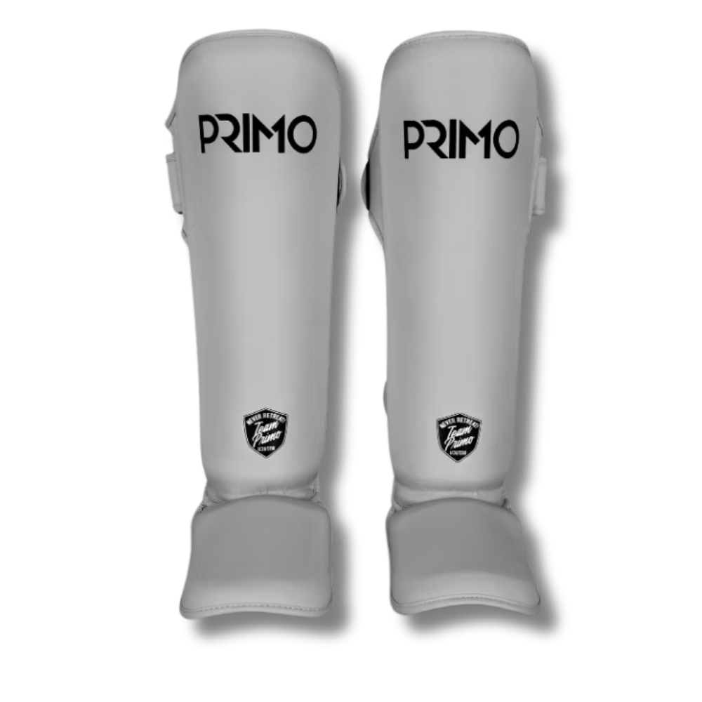 Primo Shin Guards Semi Leather Grey