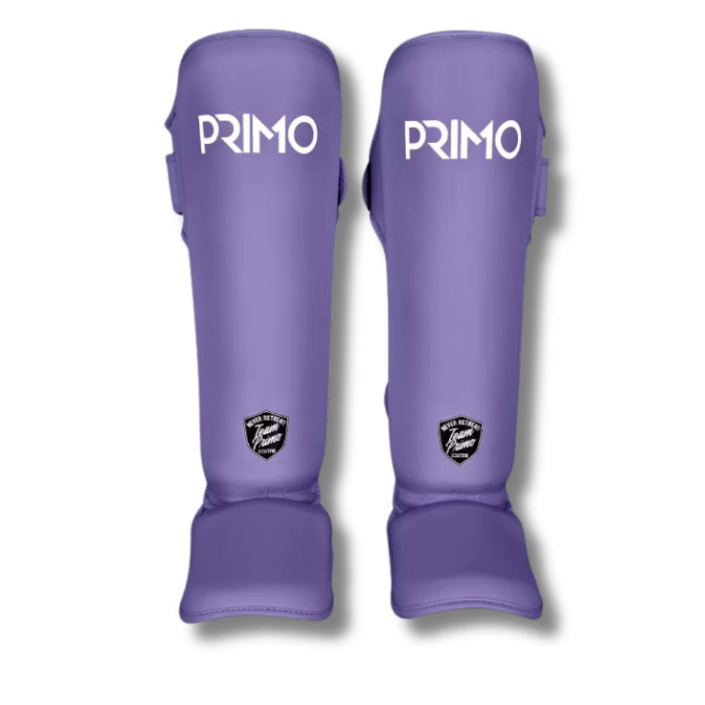 Primo Shin Guards Semi Leather Purple