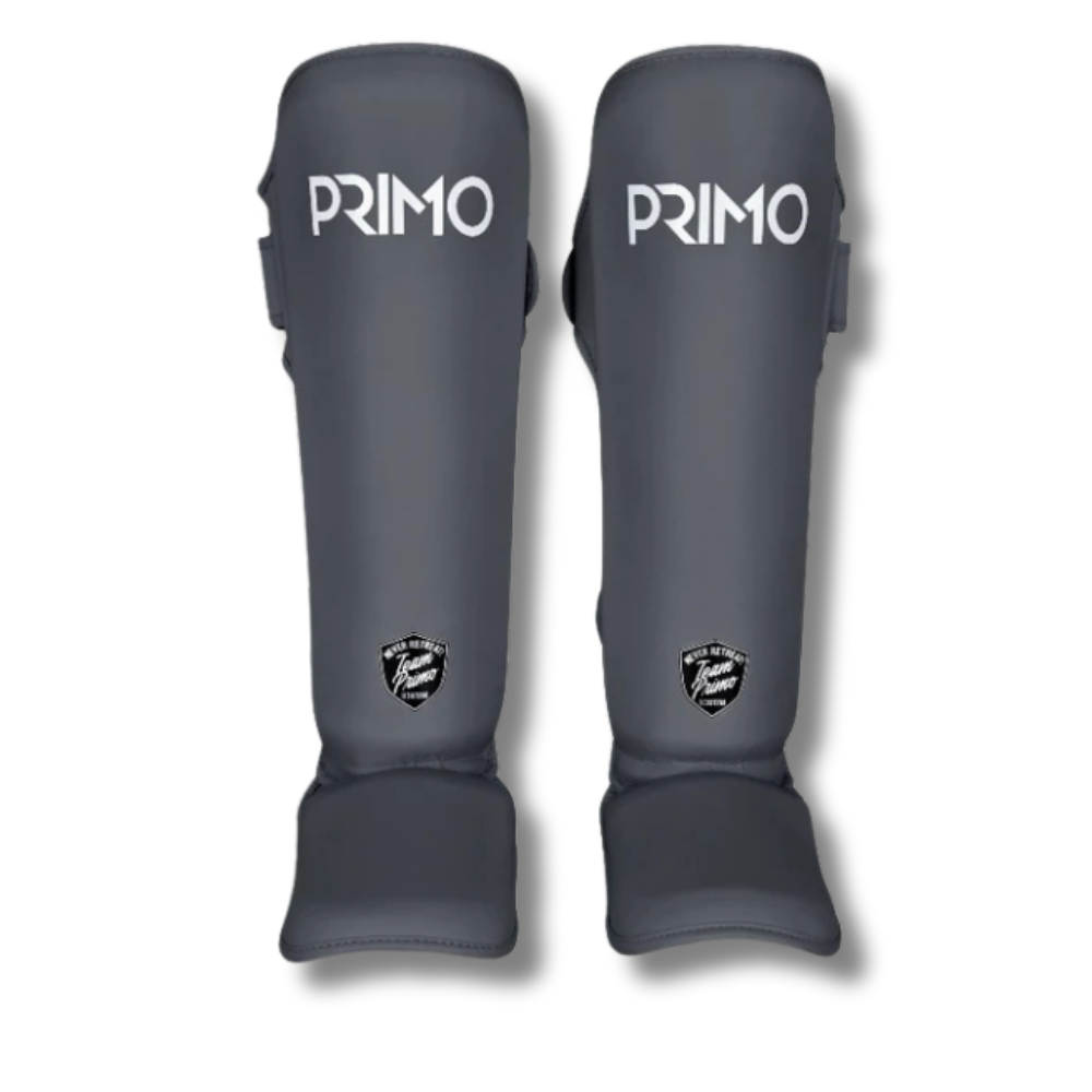 Primo Shin Guards Semi Leather Dark Grey
