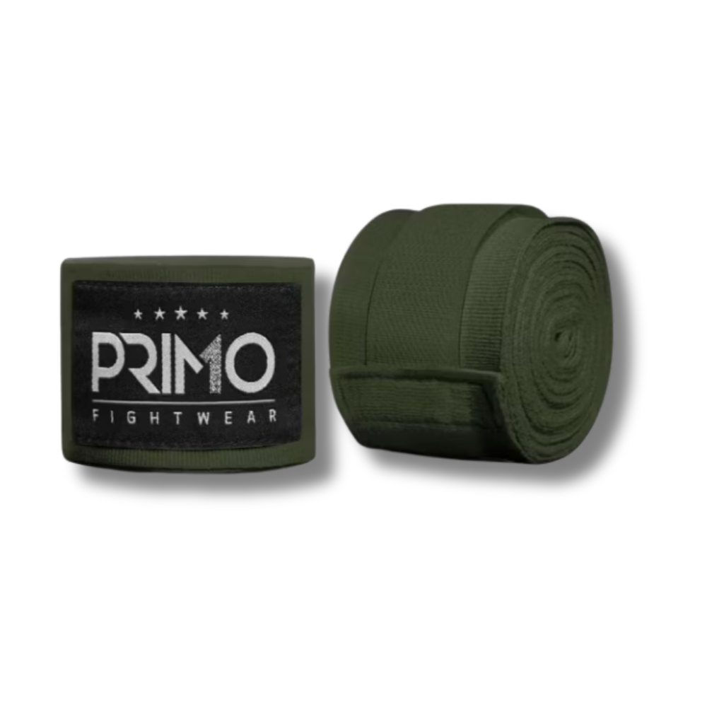 Primo Hand Wraps – 180 Series Army Green – KICKPUNCHELBOW