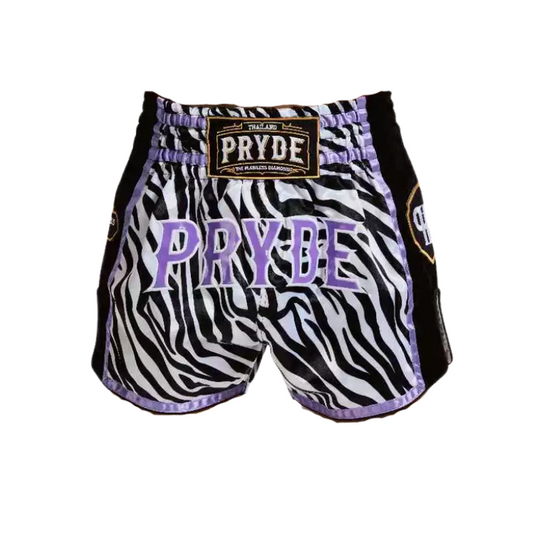 Pryde Muay Thai Shorts - PREMIUM ZEBRA