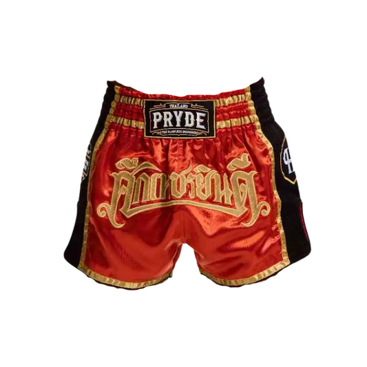 Pryde Muay Thai Shorts - Petchyindee (Red)