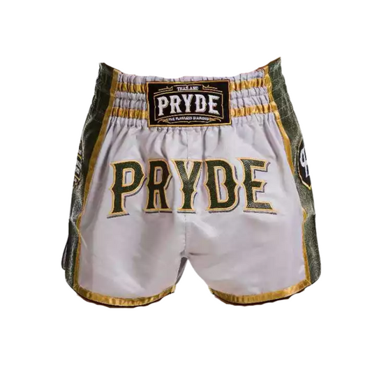 Pryde Muay Thai Shorts - Premium Beige Olive
