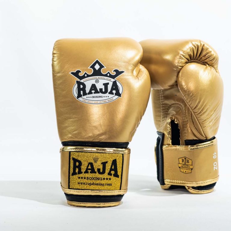 Raja Gloves - Authentic Leather Gold - KICKPUNCHELBOW