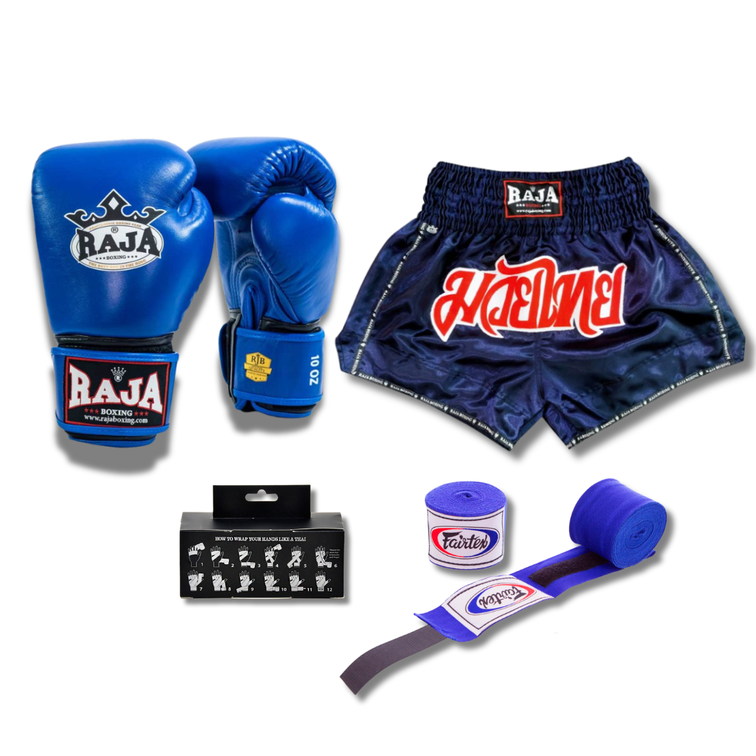 Raja Short & Glove Combo - Navy