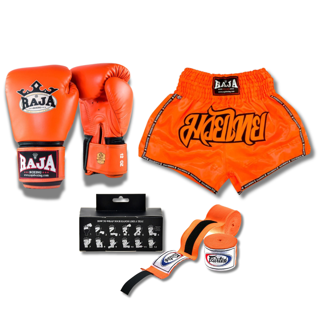 Raja Short & Glove Combo - Orange