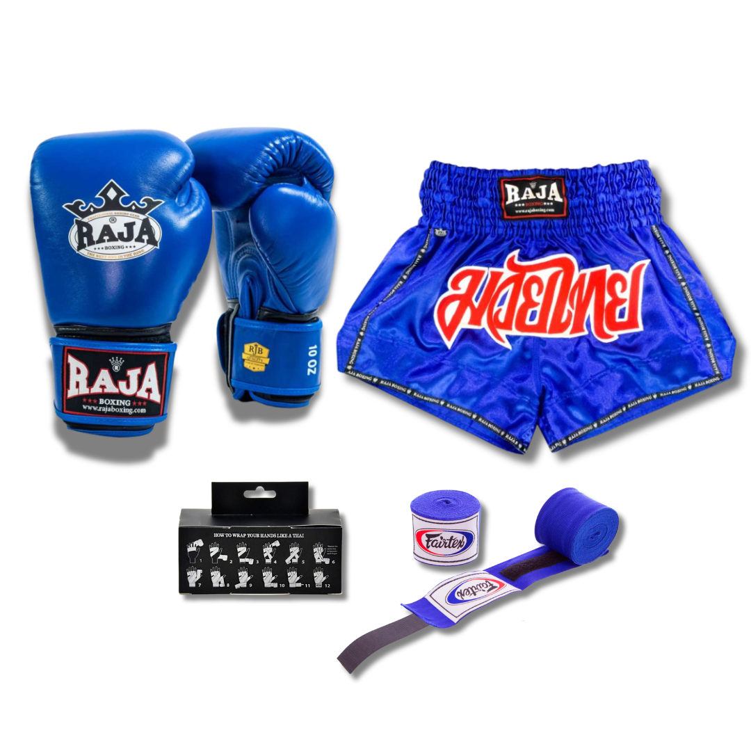Raja Short & Glove Combo - Blue