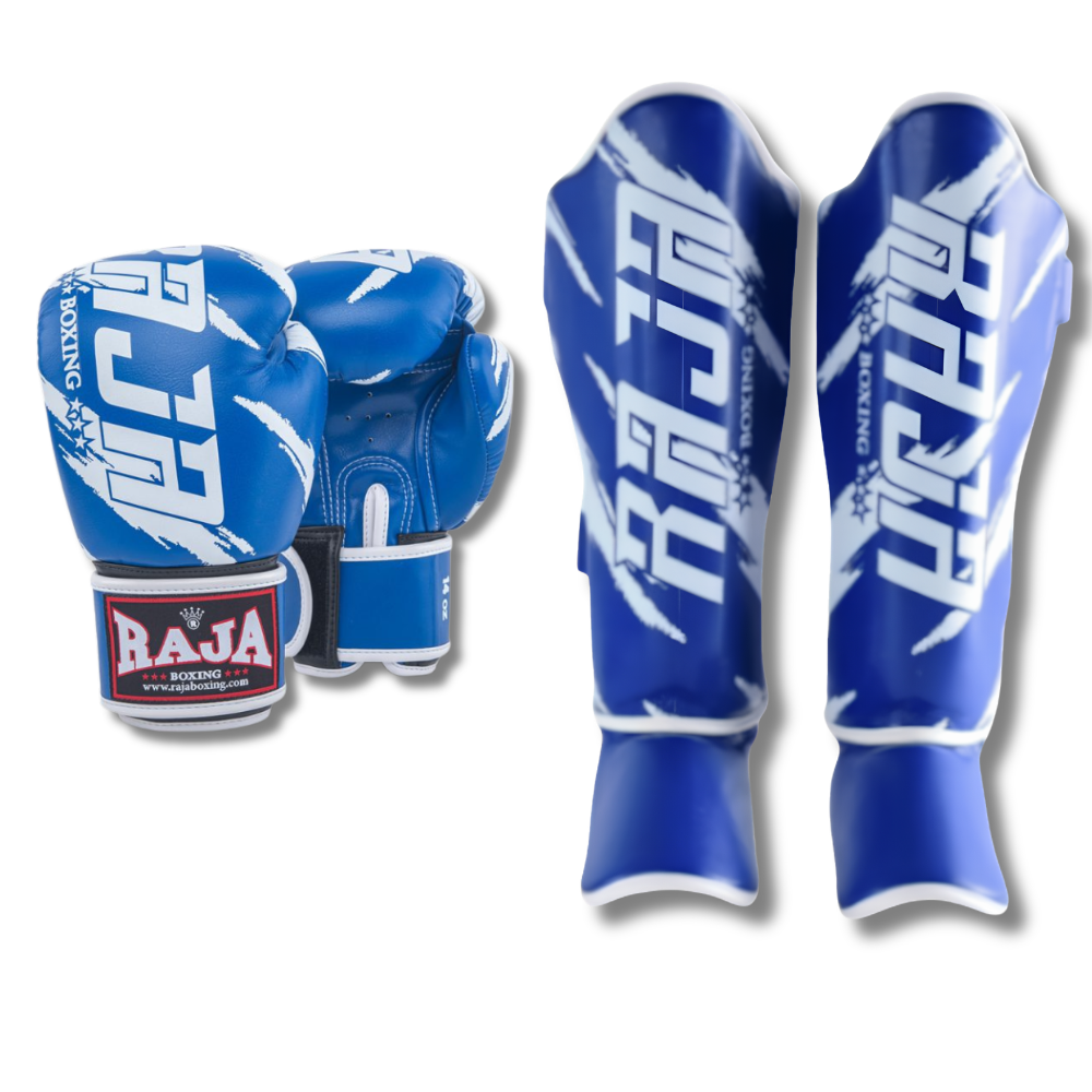 Raja Boxing - Sparring Set - Microfibre Streak V3 - Blue
