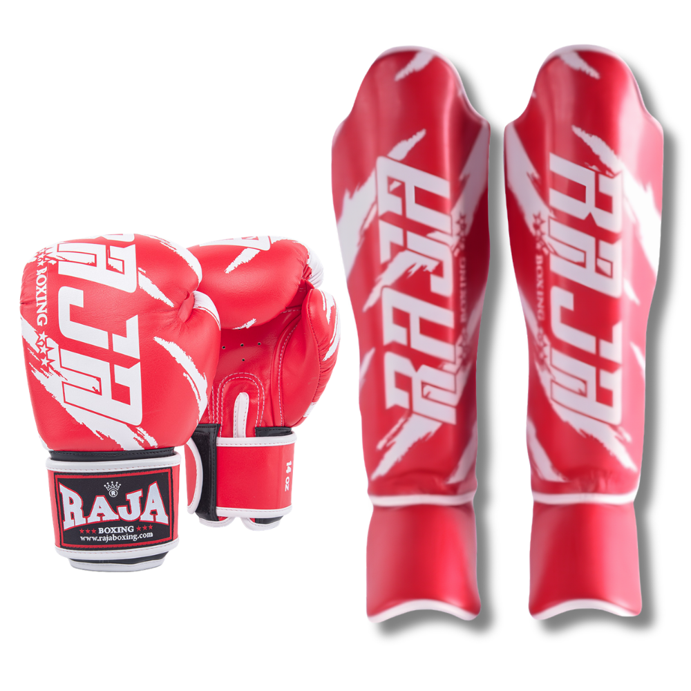 Raja Boxing - Sparring Set - Microfibre Streak V3 - Red