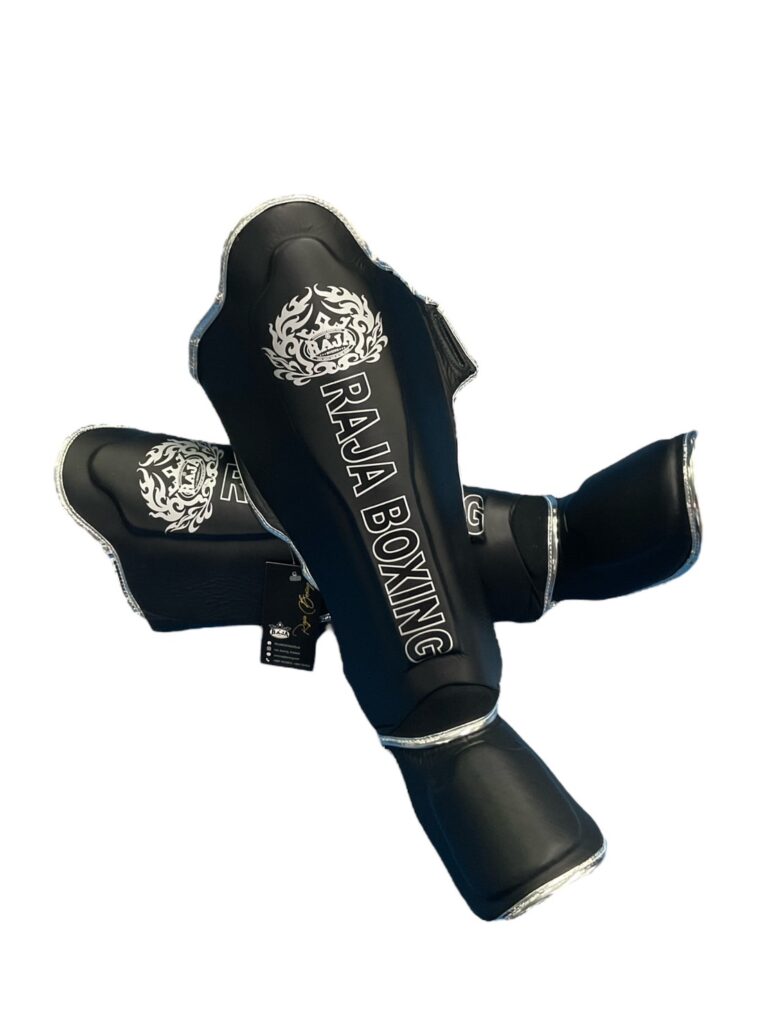 RAJA Semi Leather Raja Shin Guards Lightweight - KICKPUNCHELBOW