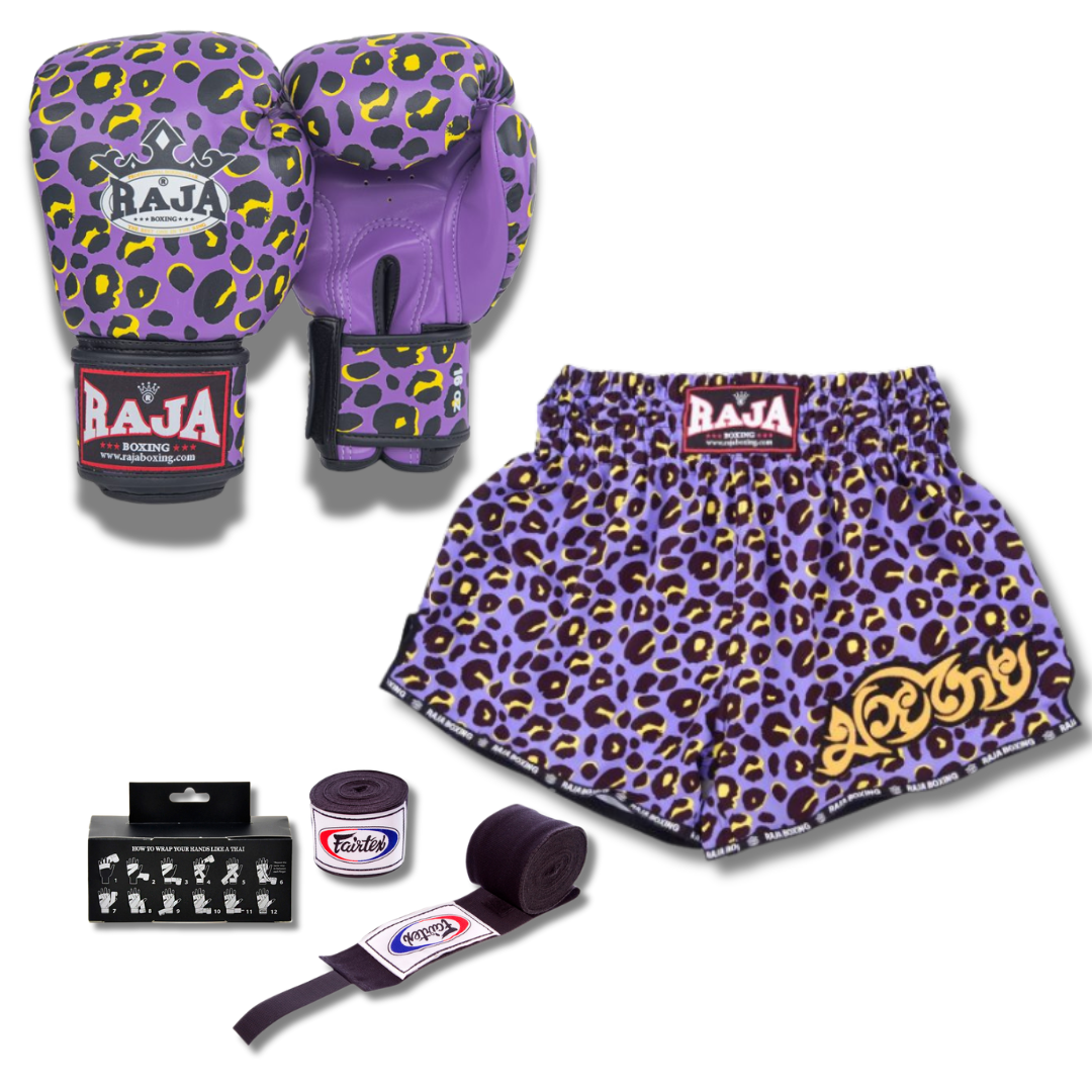 Raja Combo Set - Purple Leopard