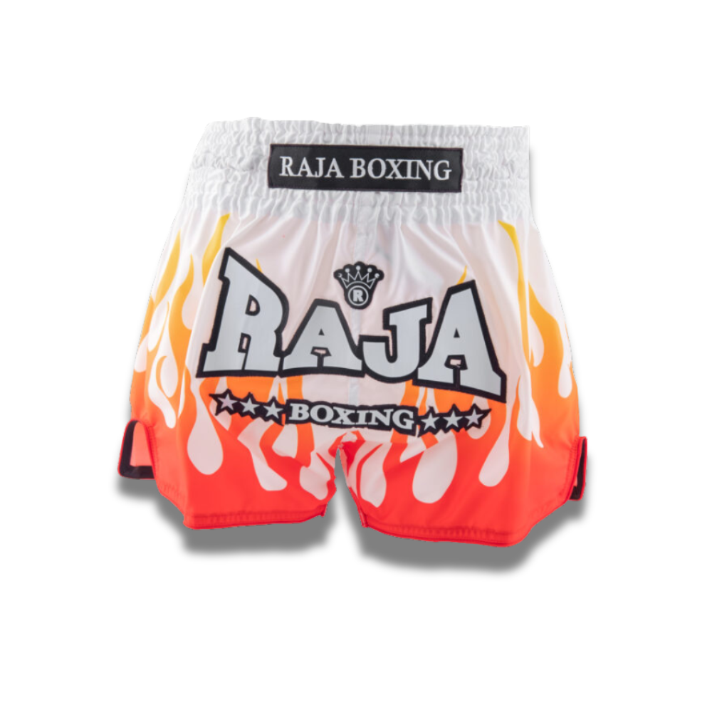 Raja Muay Thai Shorts -SSP66-012 Spitfier - White