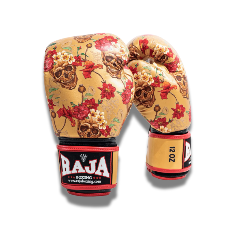 Raja Fancy Gloves - Gold Skull