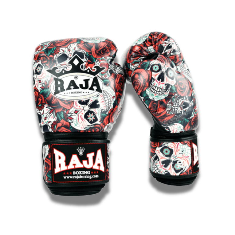 Raja Fancy Gloves - Skull and Rose