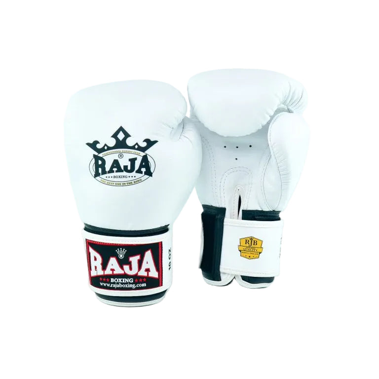 Raja Gloves - Authentic Leather White - KICKPUNCHELBOW