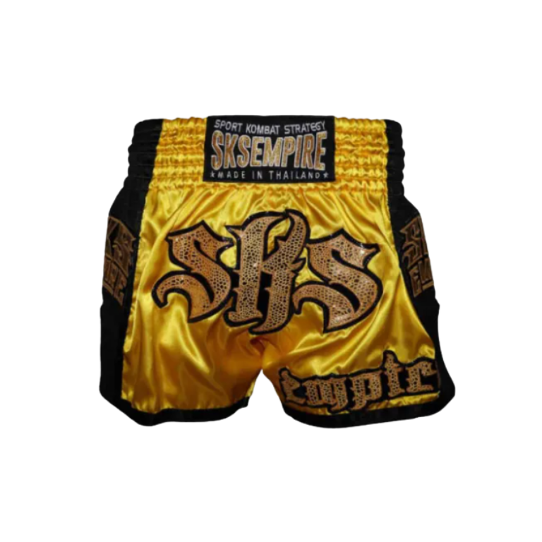SKS Empire Muaythai Thai Shorts - DiABlo (Yellow-Black)