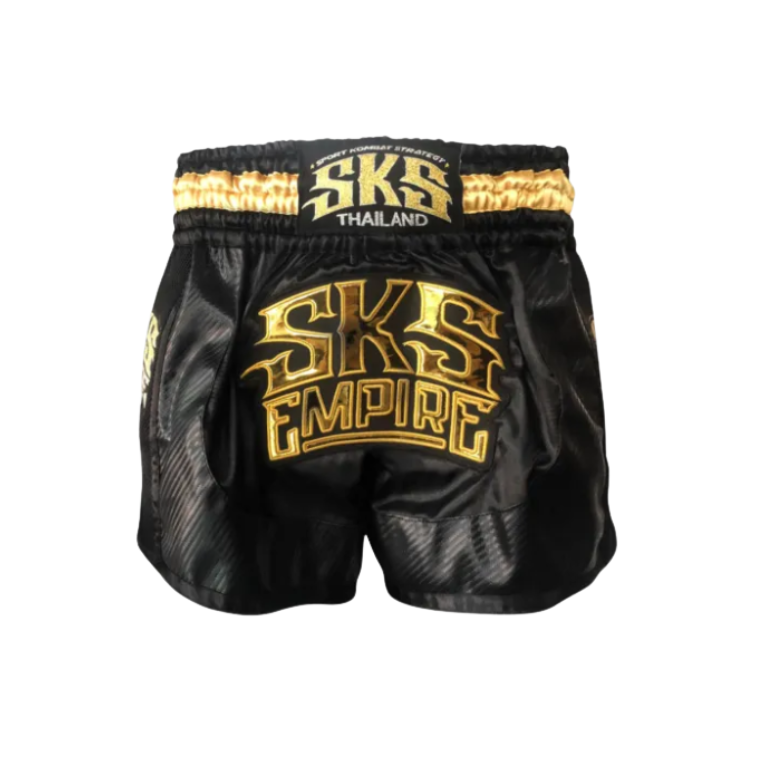SKS Empire Muaythai Thai Shorts - Kevlar (black)