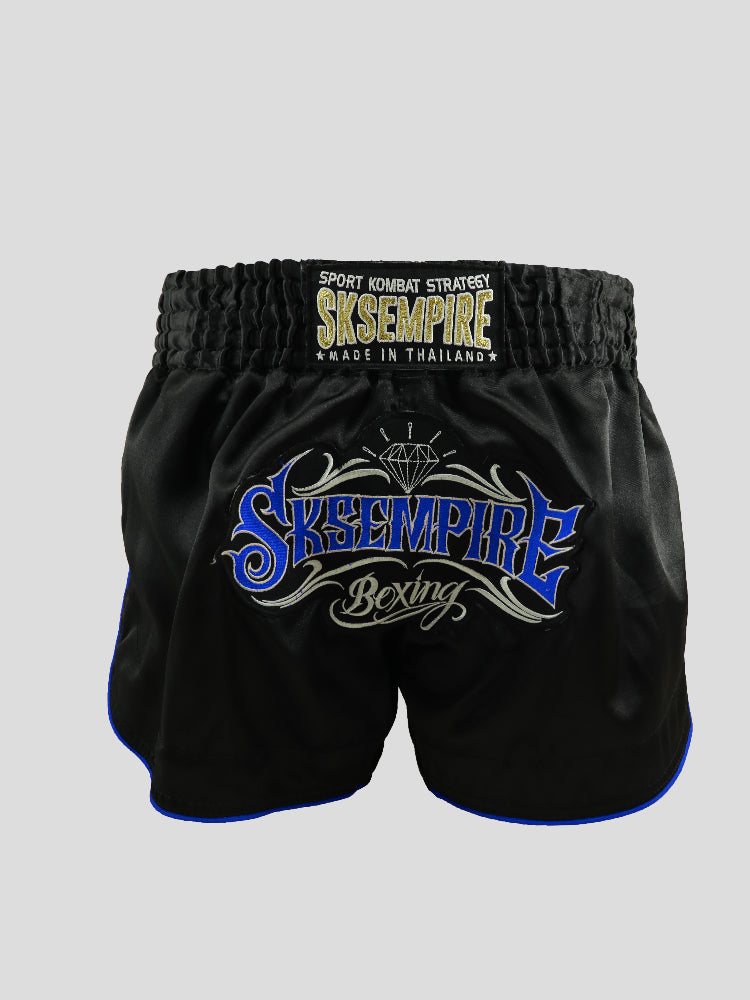 SKS Empire Muaythai Thai Shorts - Retro (Blue)