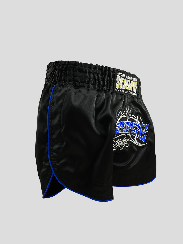 SKS Empire Muaythai Thai Shorts - Retro (Blue)
