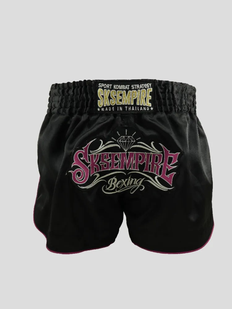 SKS Empire Muaythai Thai Shorts - Retro (Pink)