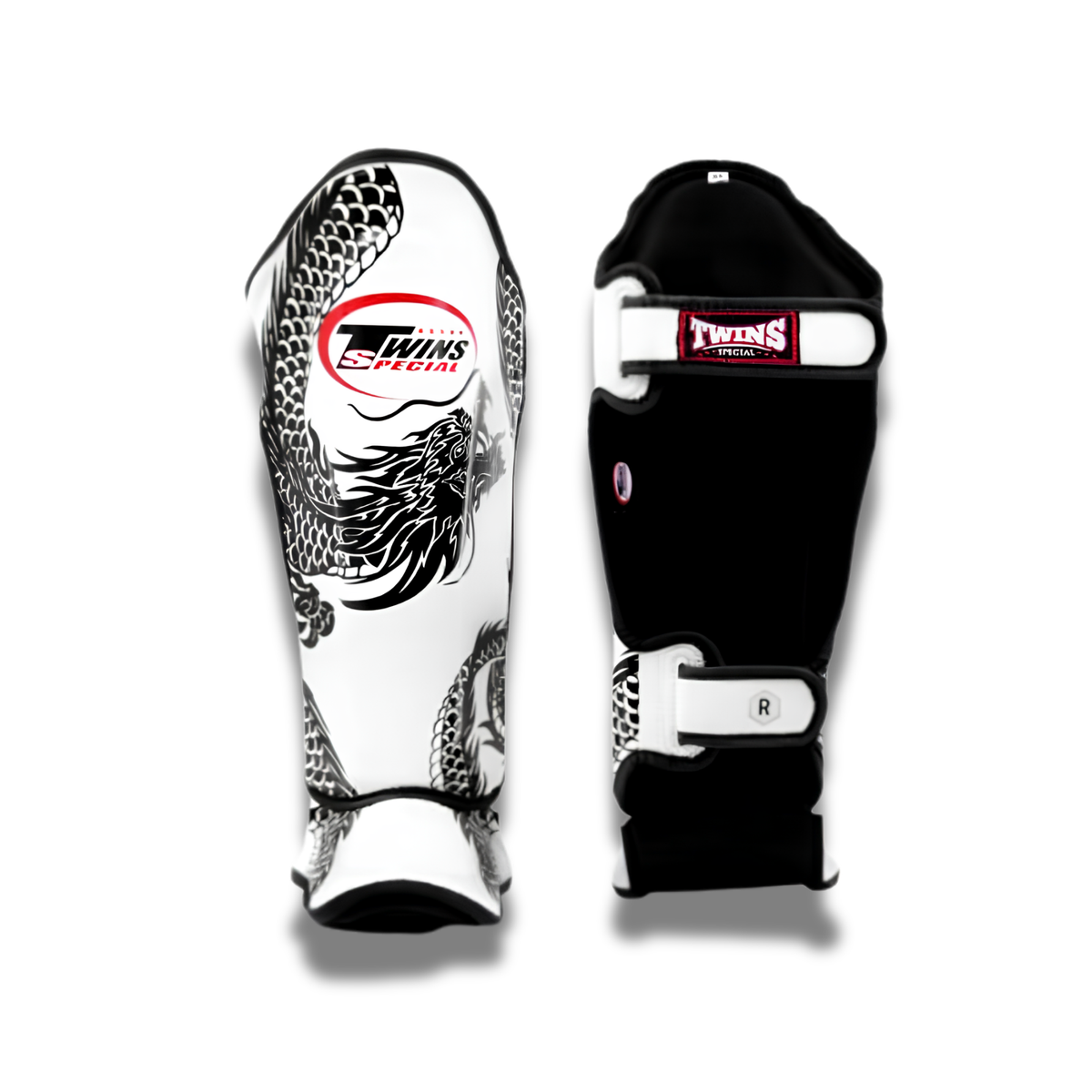 Twins Special - Shin Guards - FSGL10-49 Dragon - White
