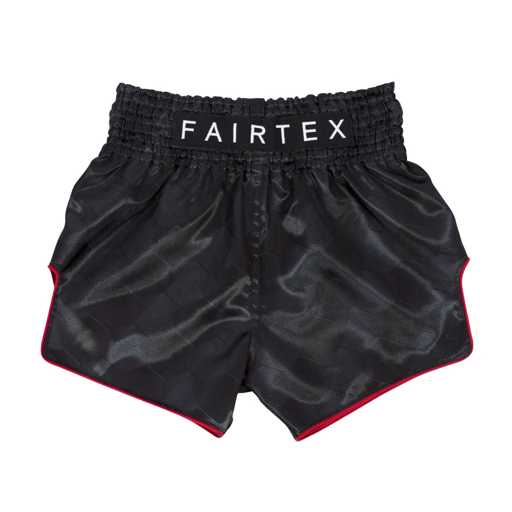 Fairtex Muay Thai Shorts - Stealth Black - KICKPUNCHELBOW