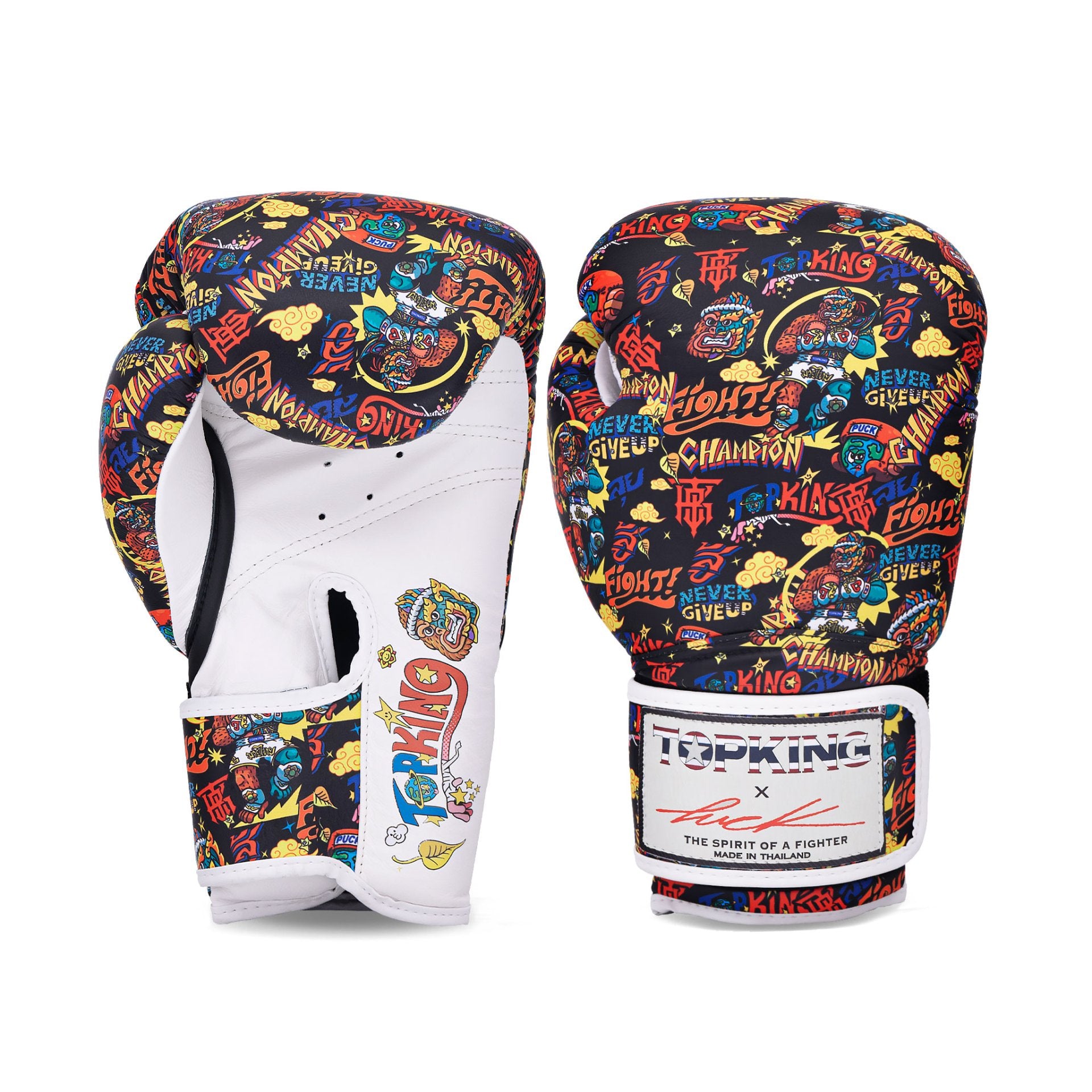 TOPKING X PUCK BOXING GLOVES 01 BLACK