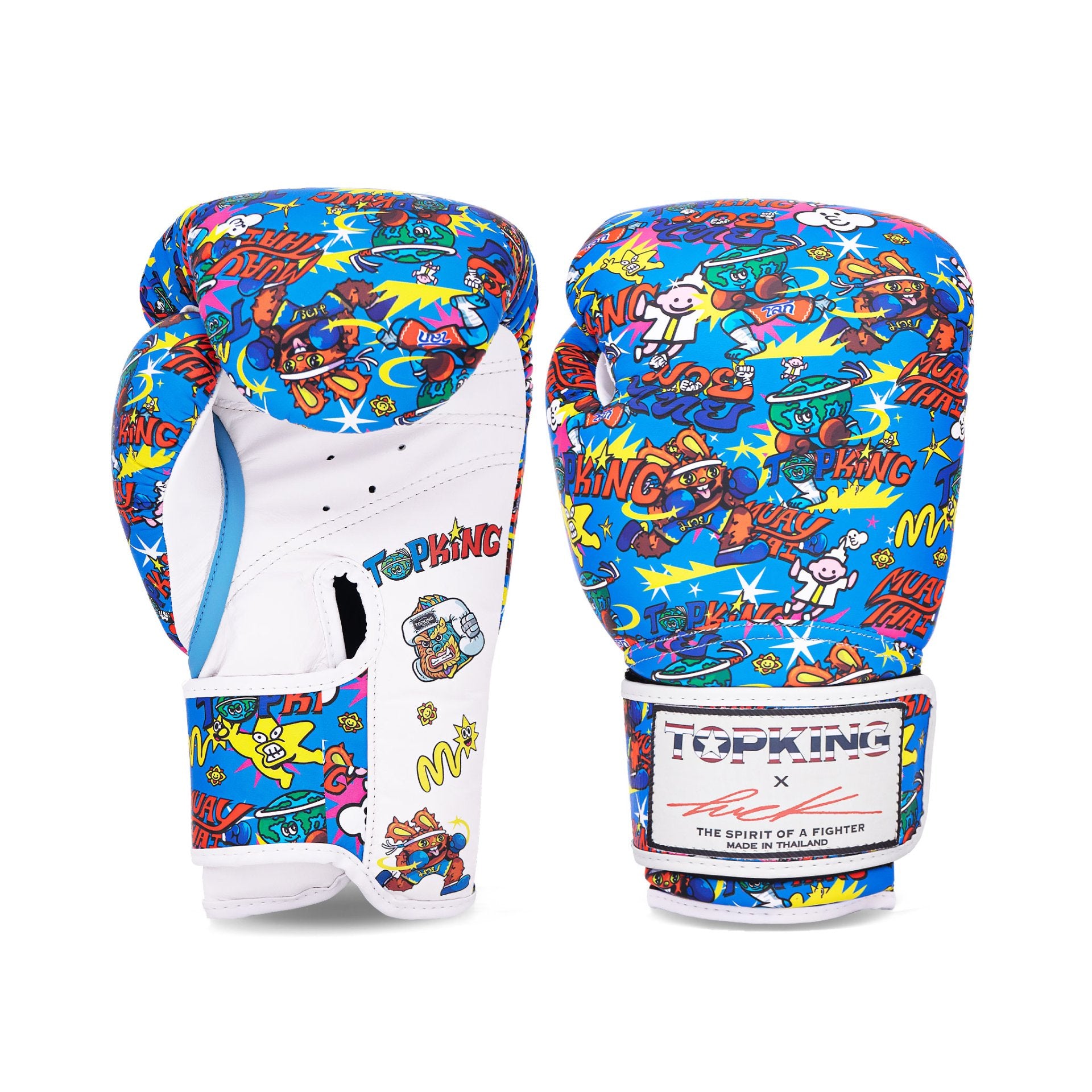 TOPKING X PUCK BOXING GLOVES 01 BLUE