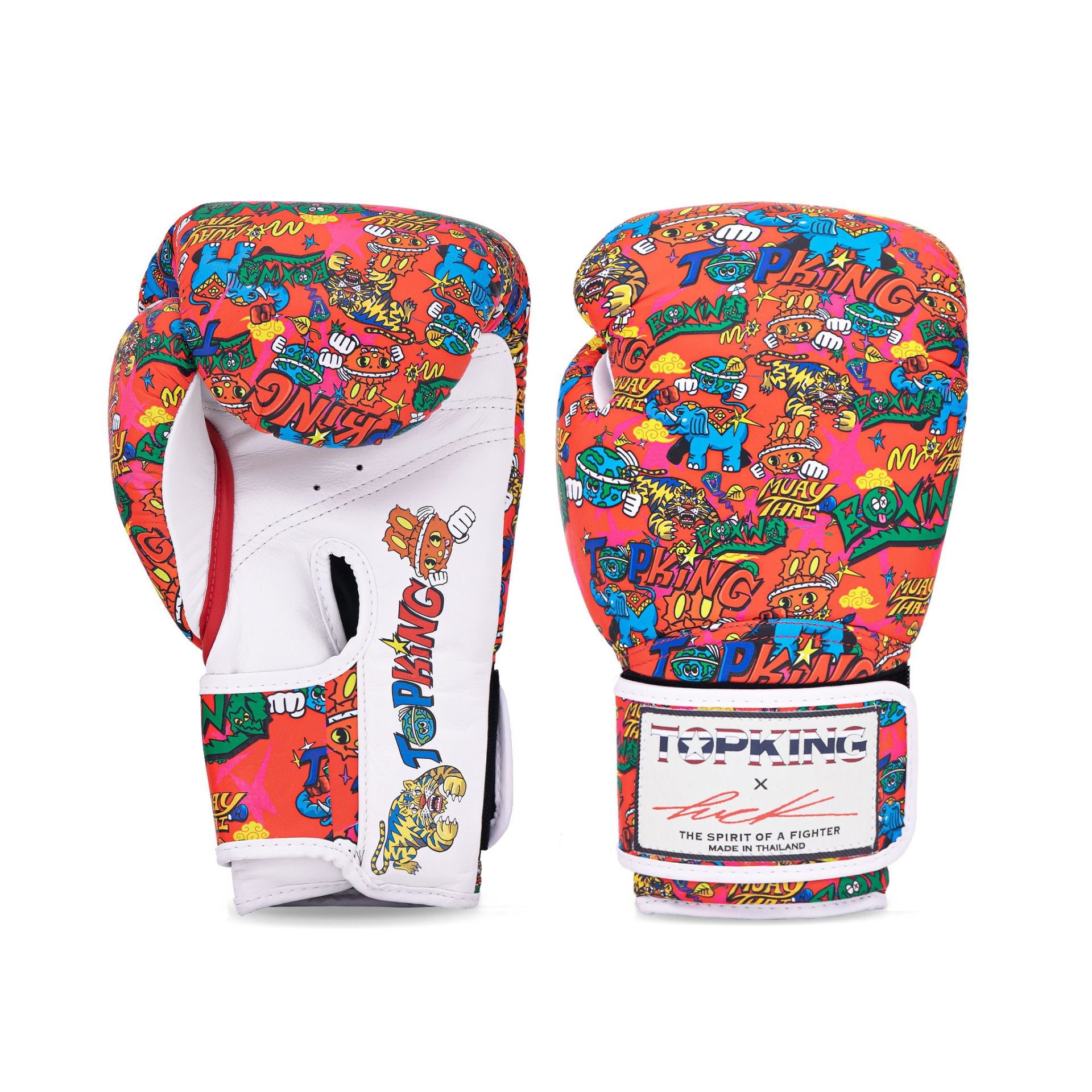 TOPKING X PUCK BOXING GLOVES 01 RED