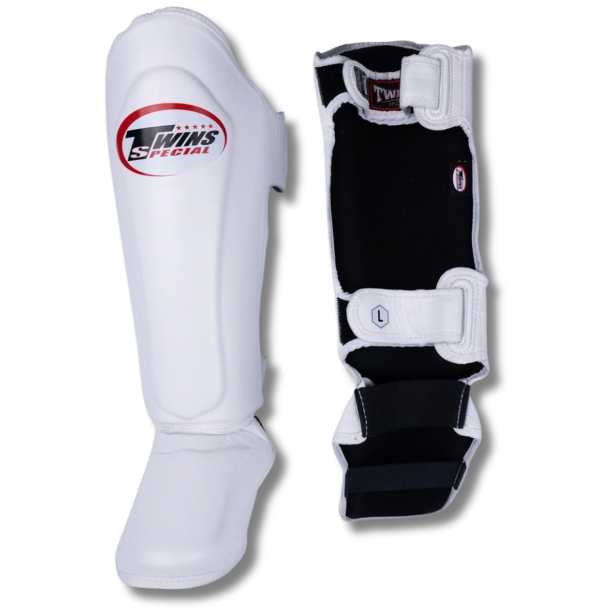 Twins Special - Shin Guards - SGL10 - White - Kick Punch Elbow