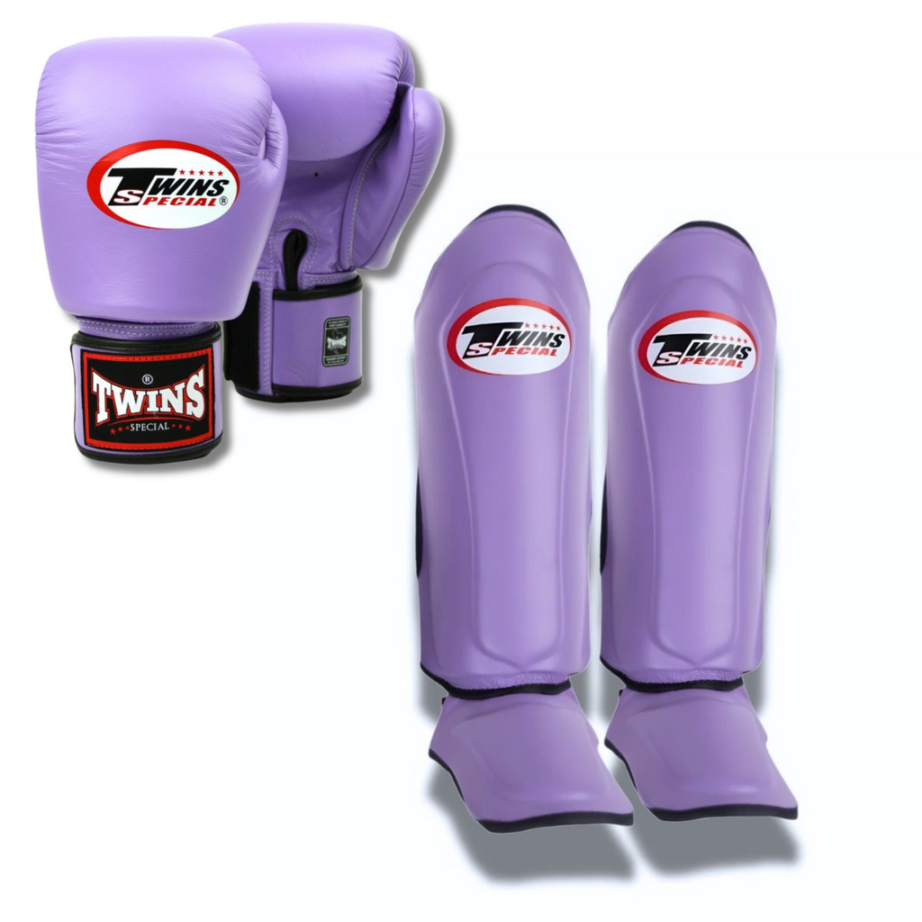 Twins Special - Sparring Set - BGVL3 Gloves/SGL10 Shin Guards - Lavender
