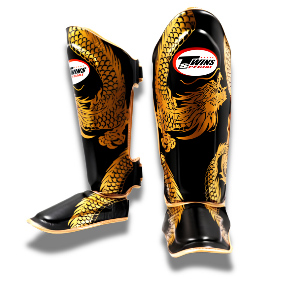 Twins Special - Shin Guards - FSGL10-49 Dragon - Gold