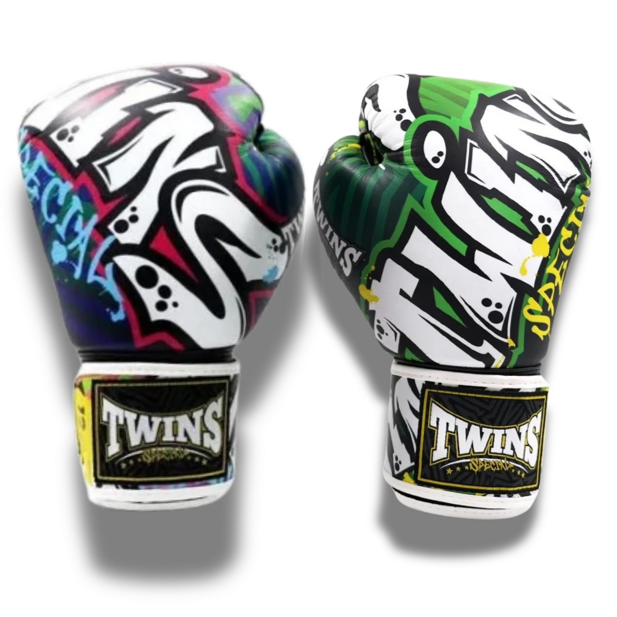 Twins Special - Sparring Set - FBGVL3 Gloves/SGL10 Shin Guards/Shorts TBS Graffiti - Graffiti
