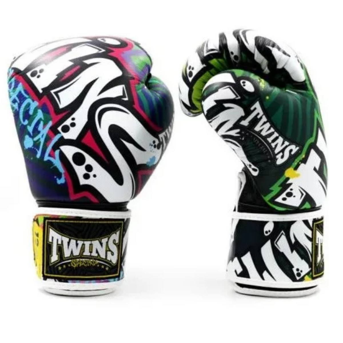 Twins Special - Sparring Set - FBGVL3 Gloves/SGL10 Shin Guards/Shorts TBS Graffiti - Graffiti