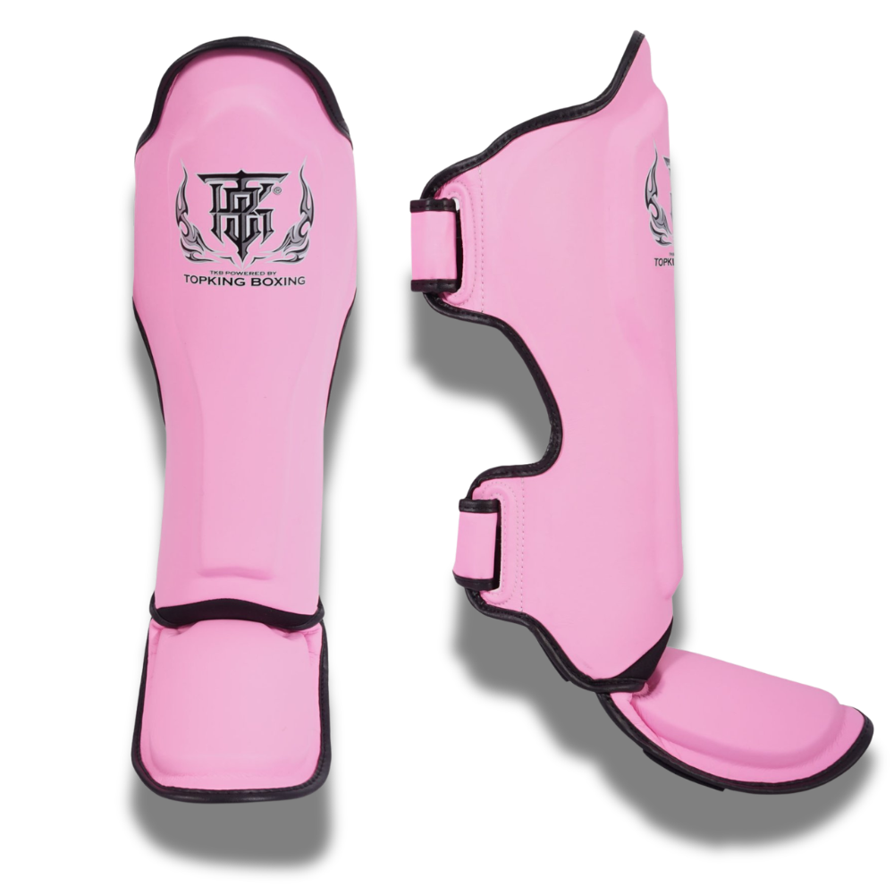 Top King - Sparring Set - Pro Gloves/Pro Shin Guards/TKB Handwraps/01 Ankle Guards - Pink