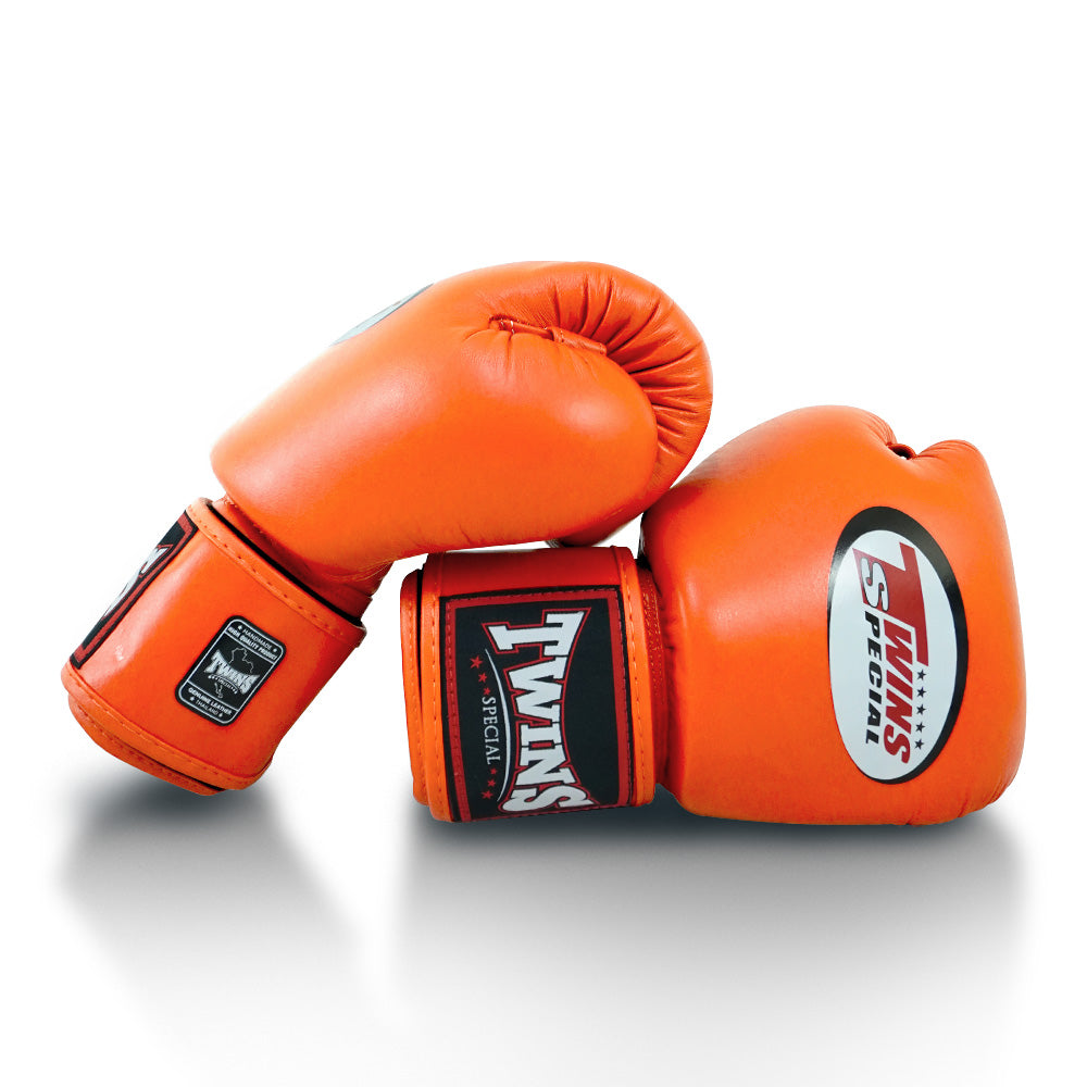 Twins Special - Velcro Boxing Gloves - BGVL3 - Orange