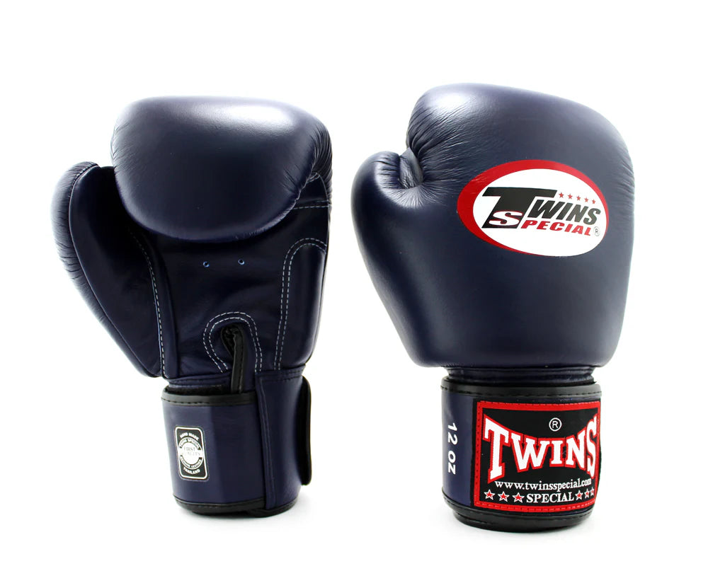 Twins Special BGVL3 Velcro Boxing Gloves - Navy