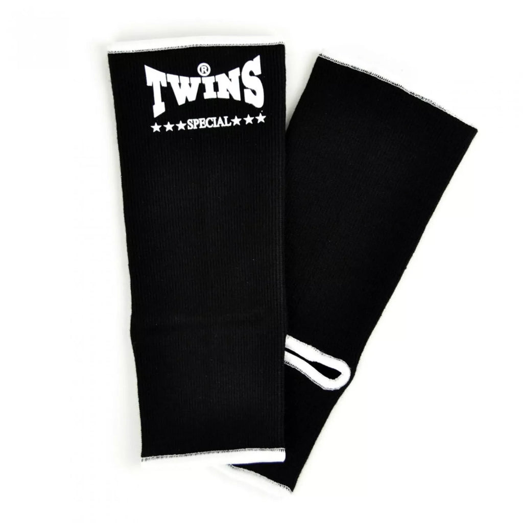 Twins Special Ankle Guards AG1 in Black, front view