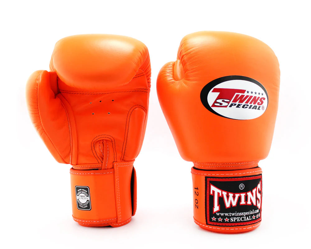 Twins Special - Velcro Boxing Gloves - BGVL3 - Orange
