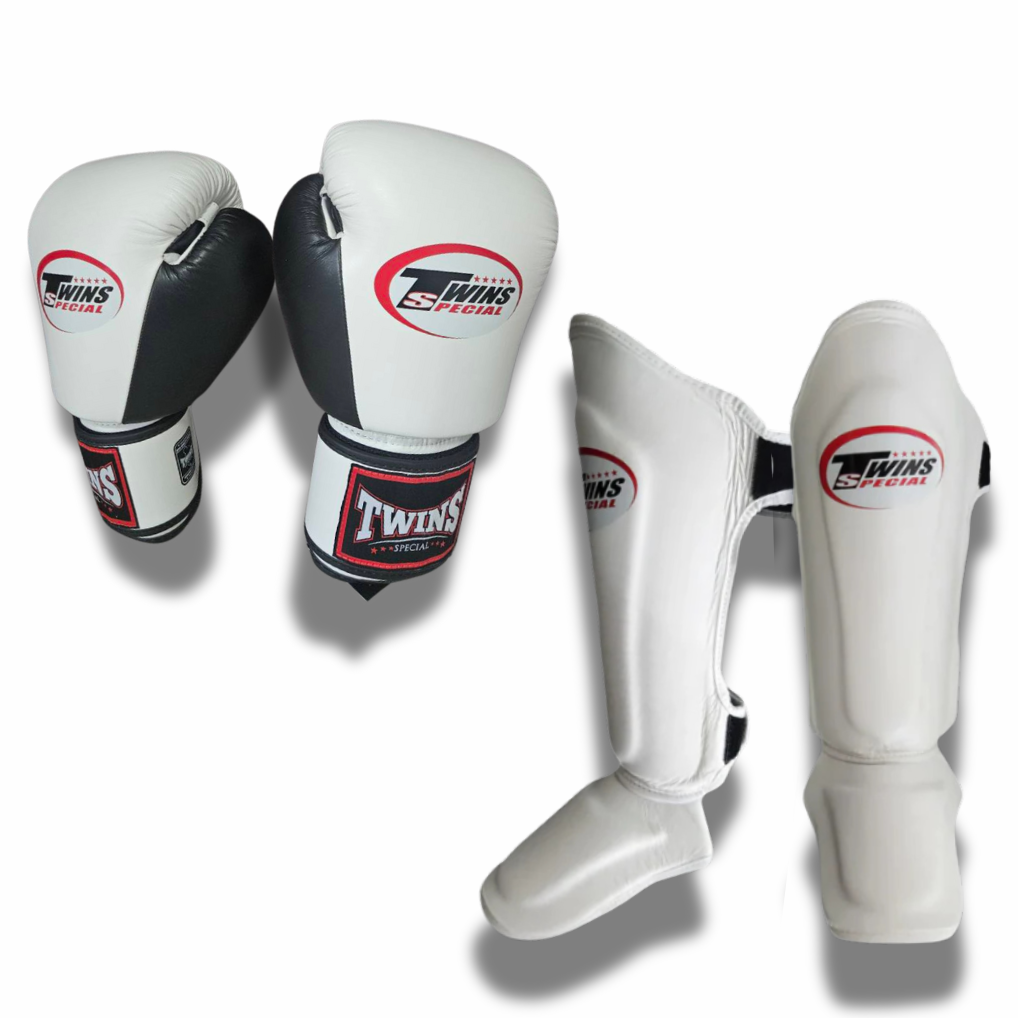 Twins Special Sparring Set SGL10 2 Tone White