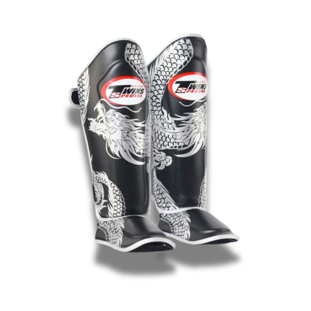 Twins Shin Guards FSGL10-49 Black Silver